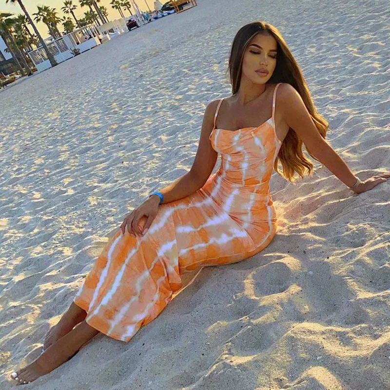 Tie Dye Print Women Strap Maxi Dress Bodycon Backless Sexy Streetwear Party Club Elegant Summer Clothes Boho Dress Vestidos
Tie Dye Print Women Strap Maxi Dress Bodycon Backless Sexy Streetwear Party Club Elegant Summer Clothes Boho Dress Vestidos