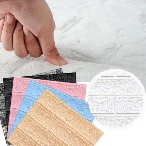 Foam 3D Wall Stickers Self Adhesive Wallpaper Panels Home Decor Living Room Bedroom House Decoration Bathroom Brick Wall Sticker
Foam 3D Wall Stickers Self Adhesive Wallpaper Panels Home Decor Living Room Bedroom House Decoration Bathroom Brick Wall Sticker
