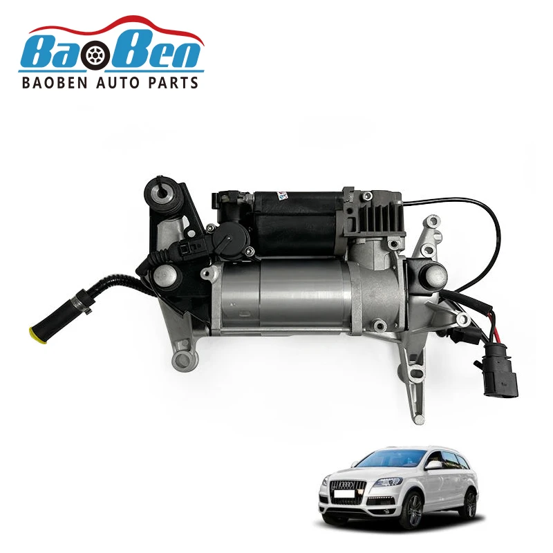 Baoben High quality air suspension compressor with bracket suitable for Audi Q7 air compressor repair kit assembly oem 4L0698007 
Baoben High quality air suspension compressor with bracket suitable for Audi Q7 air compressor repair kit assembly oem 4L0698007