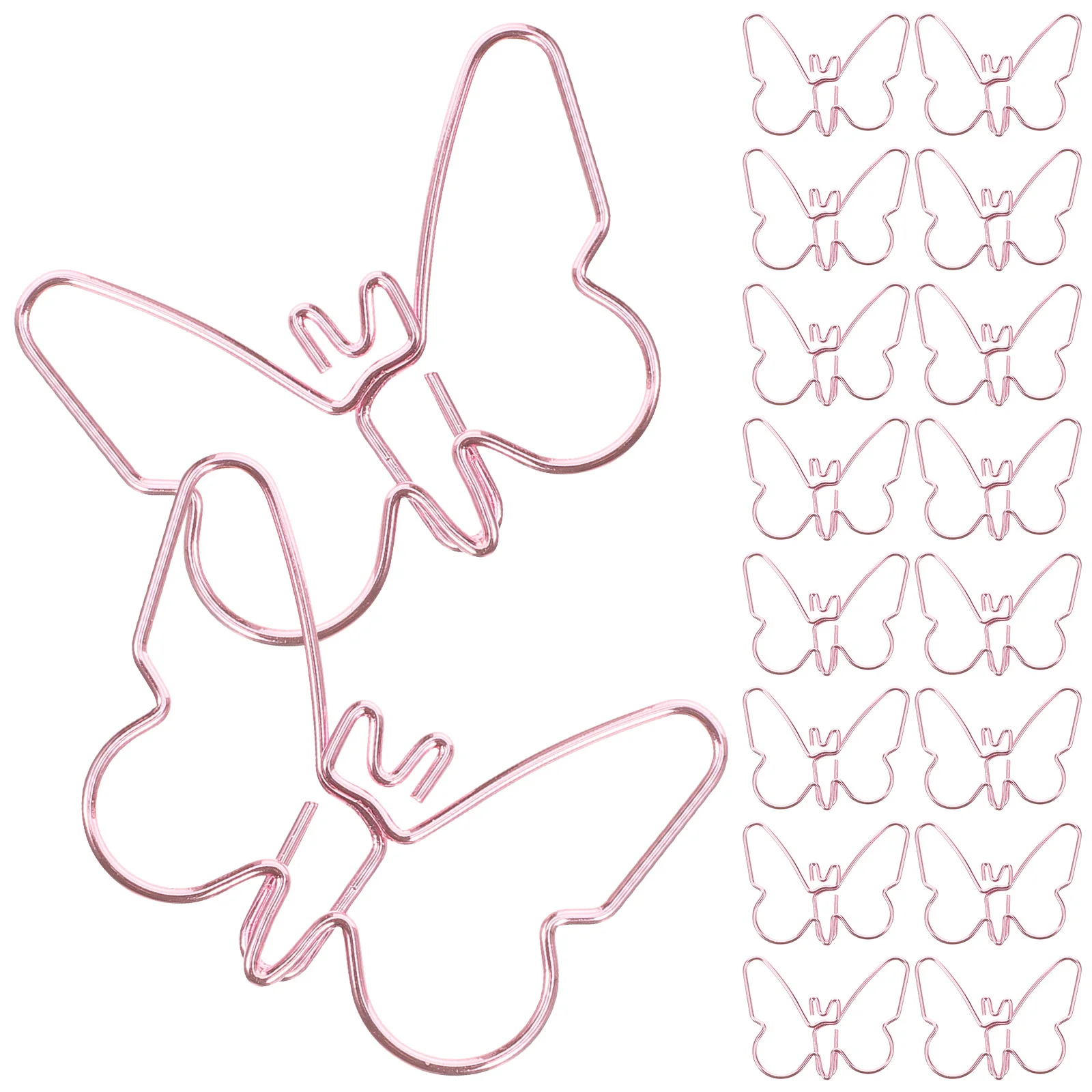 18 Pcs Butterfly Paper Clip Document Clips Delicate Pink Office Supplies Folder for Paperwork Metal Iron Paperclips Small
18 Pcs Butterfly Paper Clip Document Clips Delicate Pink Office Supplies Folder for Paperwork Metal Iron Paperclips Small