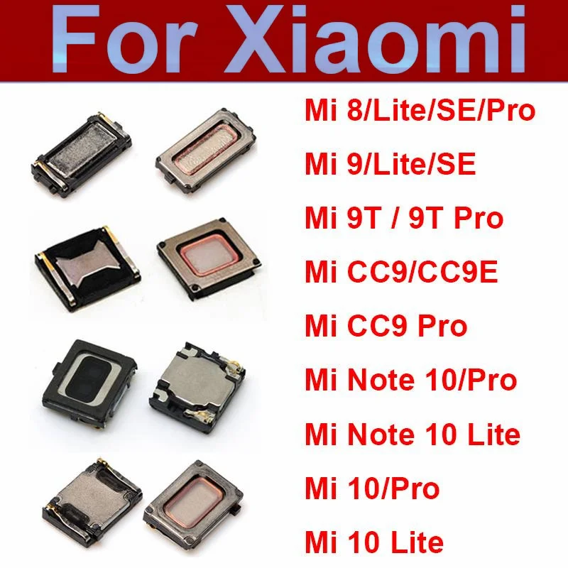

Динамик для наушников Xiaomi Mi 8 9 10 9T 8 9 SE 8 9 10 Lite CC9 9T Note10 Pro, сменные детали для наушников CC9E 9SE