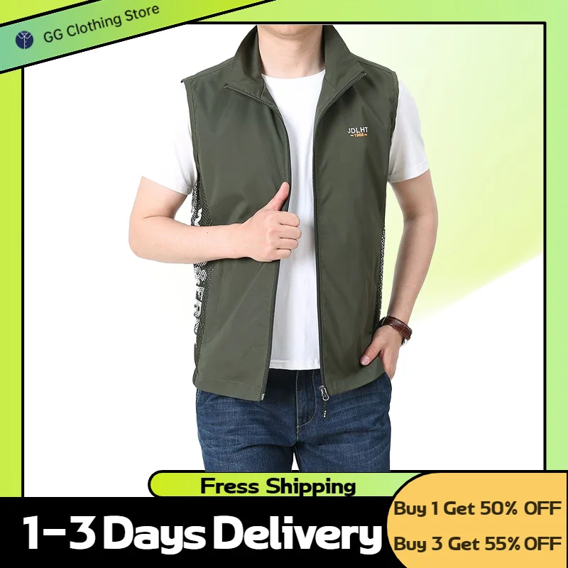 Men Vest Men's Vests Jackets Man Work Models Coat Formal Oversize Man's Military Tactical Sleeveless Fishing Motorcycle Clothes
Men Vest Men's Vests Jackets Man Work Models Coat Formal Oversize Man's Military Tactical Sleeveless Fishing Motorcycle Clothes