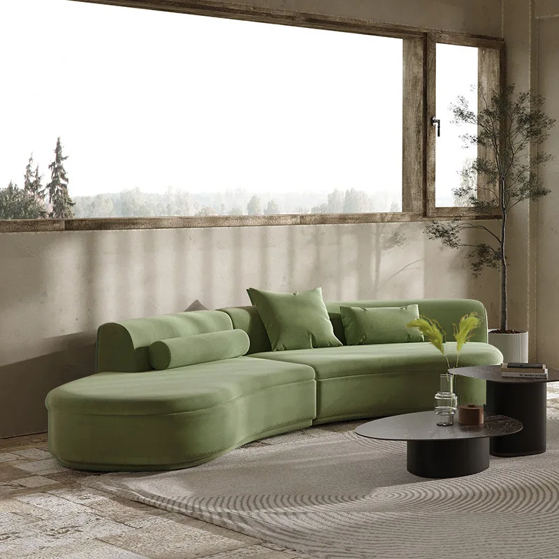 Light Luxury B & B Apartment Fabric Circular Corner Green Sofa Living Room Small Apartment Beauty Salon Clothing Store Shaped
Light Luxury B & B Apartment Fabric Circular Corner Green Sofa Living Room Small Apartment Beauty Salon Clothing Store Shaped