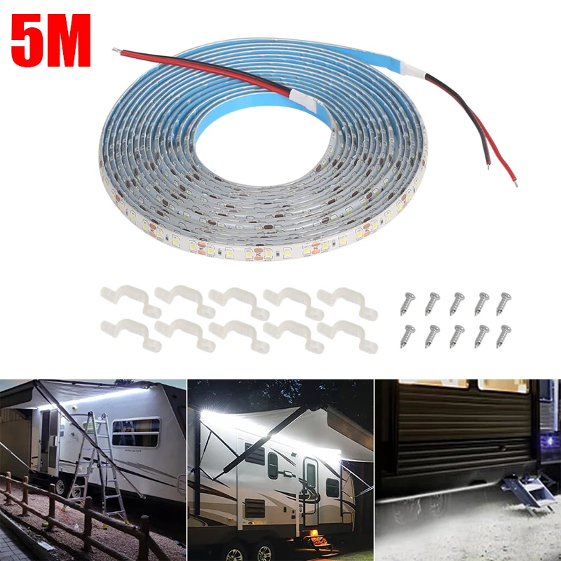 Universal 5M Car LED Strip Light 120Led Car Interior Exterior Underbody Light Strip 12V Waterproof White Light For Car RV Camper
Universal 5M Car LED Strip Light 120Led Car Interior Exterior Underbody Light Strip 12V Waterproof White Light For Car RV Camper