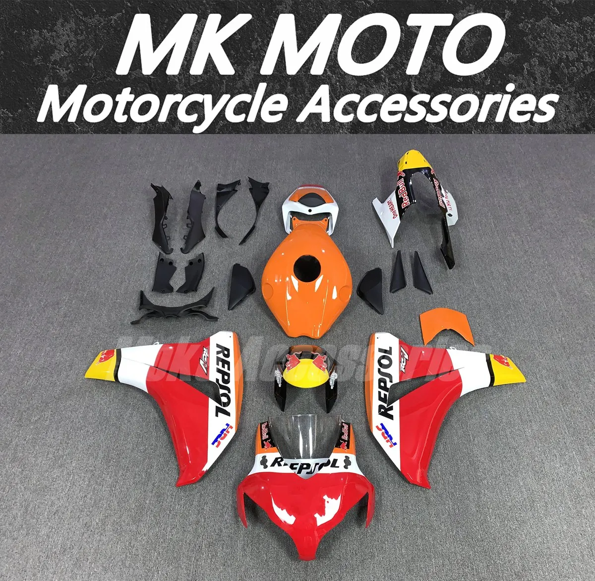 

Motorcycle Fairings Kit Fit For Cbr1000rr 2008 2009 2010 2011 Bodywork Set High Quality Injection New Red White Orange