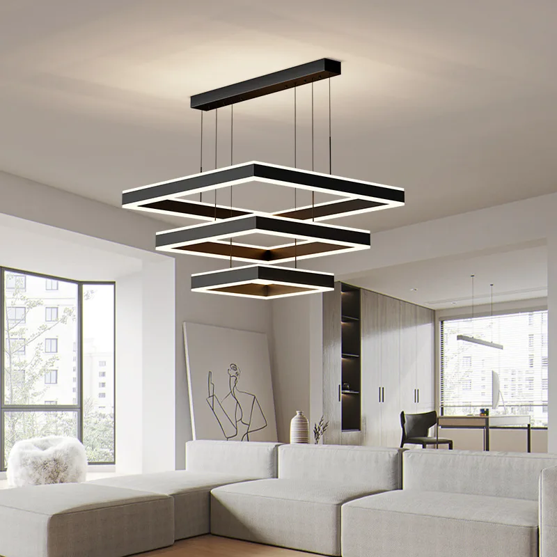 Modern Minimalist Square Double-layer Luminous Living Room Main Lamp Dining Bedroom Pendant Light Luxury Chandelier
Modern Minimalist Square Double-layer Luminous Living Room Main Lamp Dining Bedroom Pendant Light Luxury Chandelier