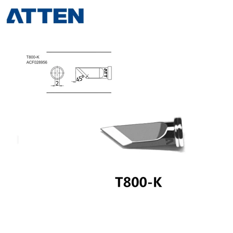 

ATTEN T800-K/SK/I/C/D Soldering Tips for ST-100 MS800AT90DH Series Soldering Iron Welding Replacement Accessories Tools