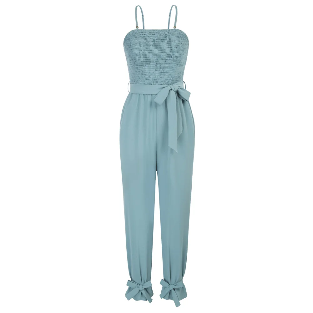 

GRACE KARIN Women‘s Casual Jumpsuits Summer Tube Top Wide Leg Pants Rompers With Side Pockets Outfits Office Lady Workwear A30