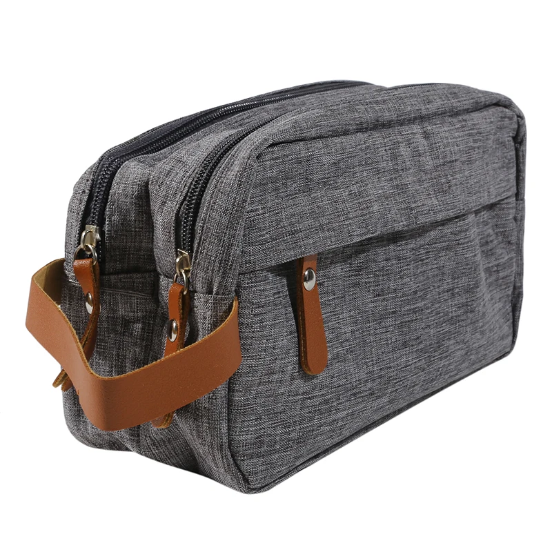 2023 New Casual Canvas Cosmetic Bag With Leather Handle Travel Men Wash Shaving Women Toiletry Storage Waterproof Organizer Bag
2023 New Casual Canvas Cosmetic Bag With Leather Handle Travel Men Wash Shaving Women Toiletry Storage Waterproof Organizer Bag