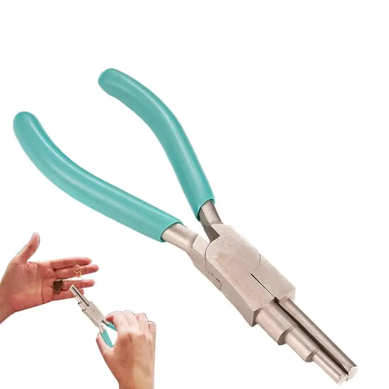 Bail Making Pliers For Jewelry Making Wire Plier Loopers 3 Steps Heavy Duty Polished Steel Head Comfort Grip Handle Precision
Bail Making Pliers For Jewelry Making Wire Plier Loopers 3 Steps Heavy Duty Polished Steel Head Comfort Grip Handle Precision