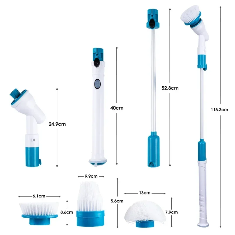 Adjustable Kitchen Sink Cleaning Spin Wireless Cleaner Bathroom Scrub Brush Tools Bathtub Tile Electric
Adjustable Kitchen Sink Cleaning Spin Wireless Cleaner Bathroom Scrub Brush Tools Bathtub Tile Electric