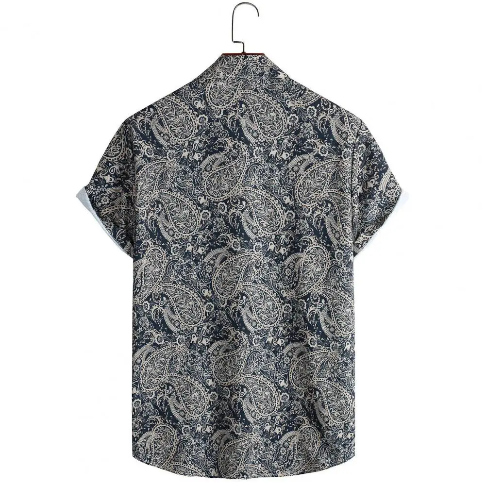 

Мужская пляжная рубашка с тропическим цветочным принтом, гавайская рубашка для мужчин, Женская пляжная рубашка с нагрудным карманом и короткими рукавами, легкая