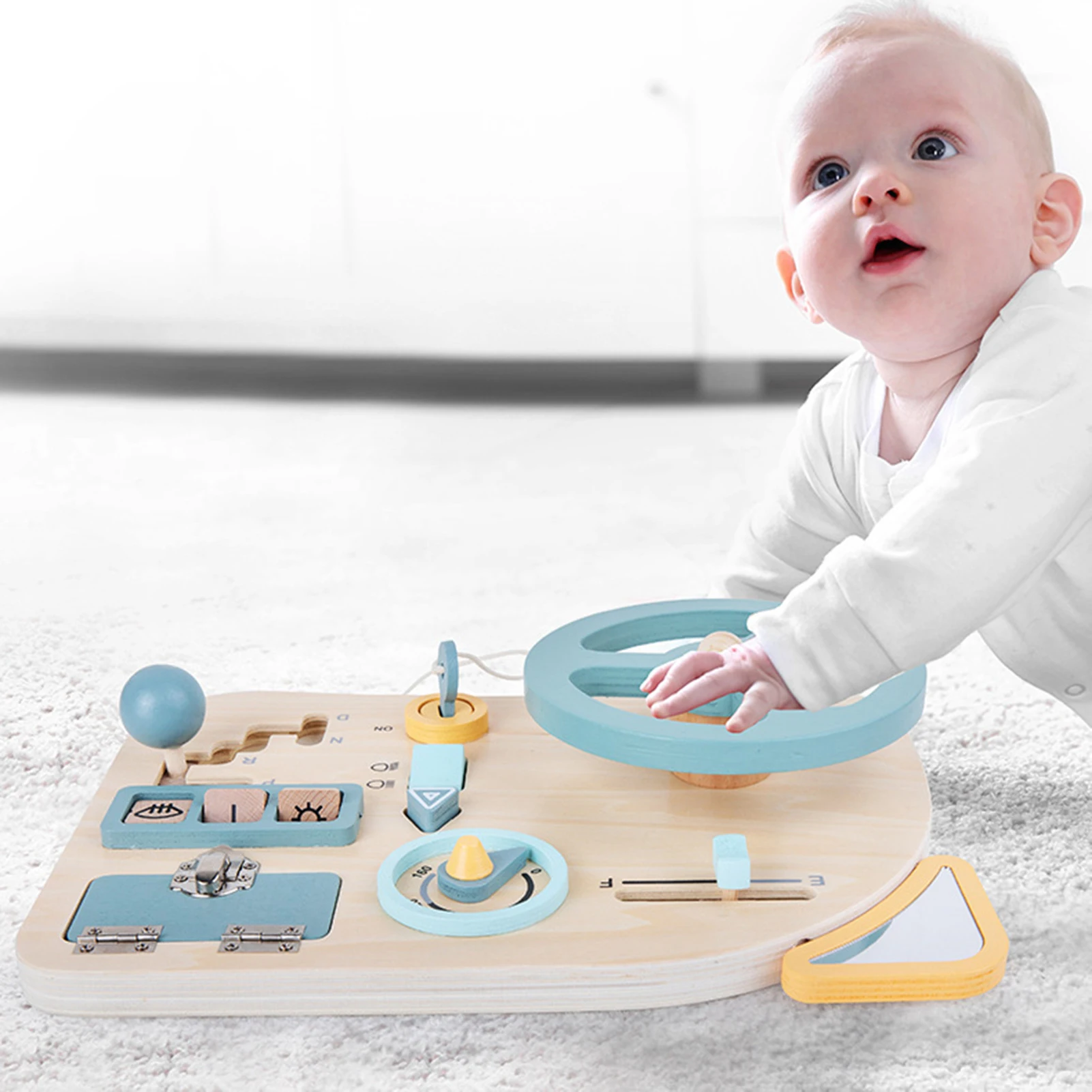 Montessori Monterey Busy Board Toddler Early Education Car Simulation Steering Wheel Driving Learning Unlocking Educational Toys
Montessori Monterey Busy Board Toddler Early Education Car Simulation Steering Wheel Driving Learning Unlocking Educational Toys