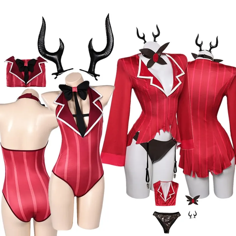Anime Fantasy Alastor Cosplay Lingerie Bikini Swimsuit Costume Women Jumpsuit Swimwear Headband Outfits Halloween Carnival Suit
Anime Fantasy Alastor Cosplay Lingerie Bikini Swimsuit Costume Women Jumpsuit Swimwear Headband Outfits Halloween Carnival Suit