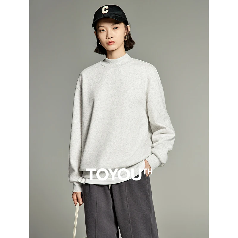 Toyouth Women Fleece Sweatshirt 2023 Winter Long Sleeve Half High Collar Loose Hoodies Casual Warm Versatile Multicolor Tops
Toyouth Women Fleece Sweatshirt 2023 Winter Long Sleeve Half High Collar Loose Hoodies Casual Warm Versatile Multicolor Tops