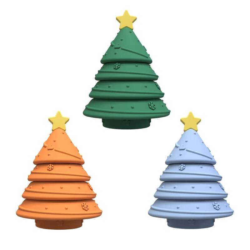 4XBD Silicone Christmas Tree Toy Kids Stacked Intelligent Developing Color Cognition for Baby Girls Boys Learning Playing Toy 
4XBD Silicone Christmas Tree Toy Kids Stacked Intelligent Developing Color Cognition for Baby Girls Boys Learning Playing Toy