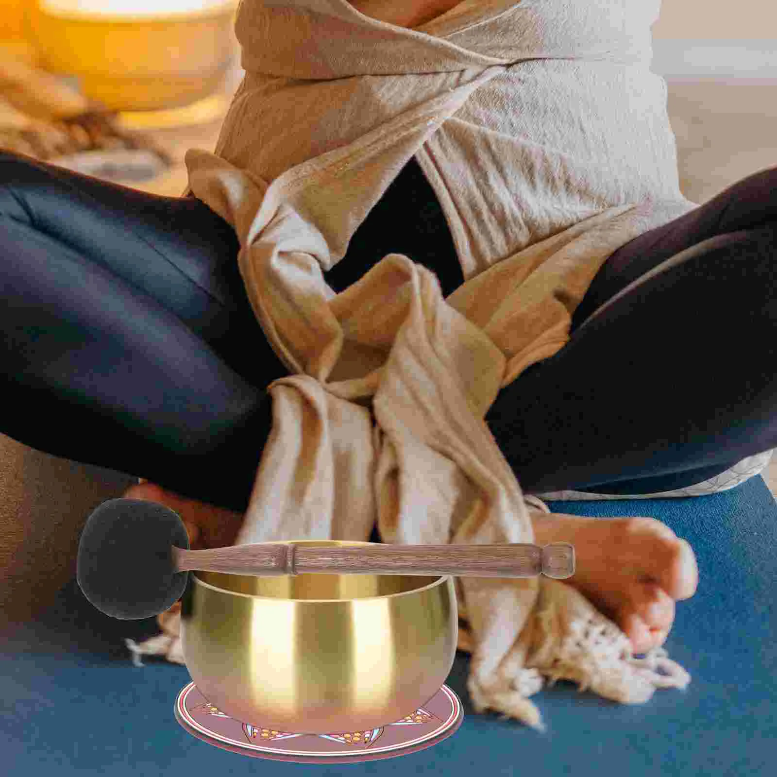 Buddha Sound Bowl Hammer Wooden Stick Music Mallet Accessory Singing Striker Felt Parts for 
Buddha Sound Bowl Hammer Wooden Stick Music Mallet Accessory Singing Striker Felt Parts for