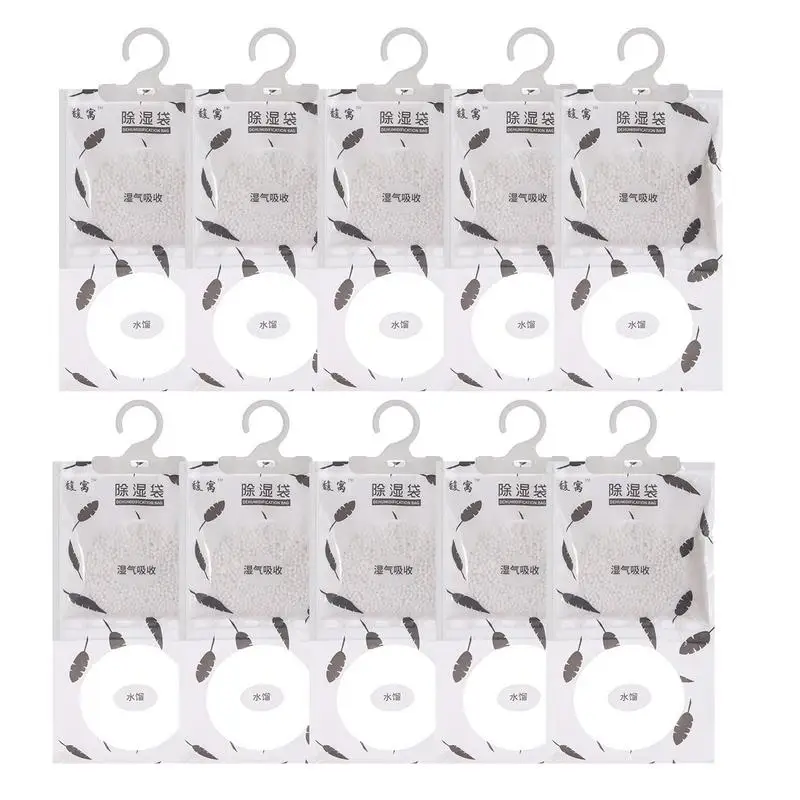 Moisture Absorbers 10PCS Hangings Closet Dehumidifier Bags For Basement Hangings Moisture Absorber For Closet Basement Bathroom 
Moisture Absorbers 10PCS Hangings Closet Dehumidifier Bags For Basement Hangings Moisture Absorber For Closet Basement Bathroom
