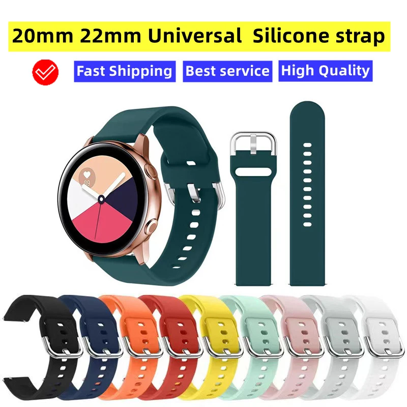 Ремешок силиконовый для Samsung Galaxy Watch Huawei GT2 3 Amazfit GTR GTS Bip COLMI P8, универсальный браслет для наручных часов, 20 мм 22 мм
Ремешок силиконовый для Samsung Galaxy Watch Huawei GT2 3 Amazfit GTR GTS Bip COLMI P8, универсальный браслет для наручных часов, 20 мм 22 мм