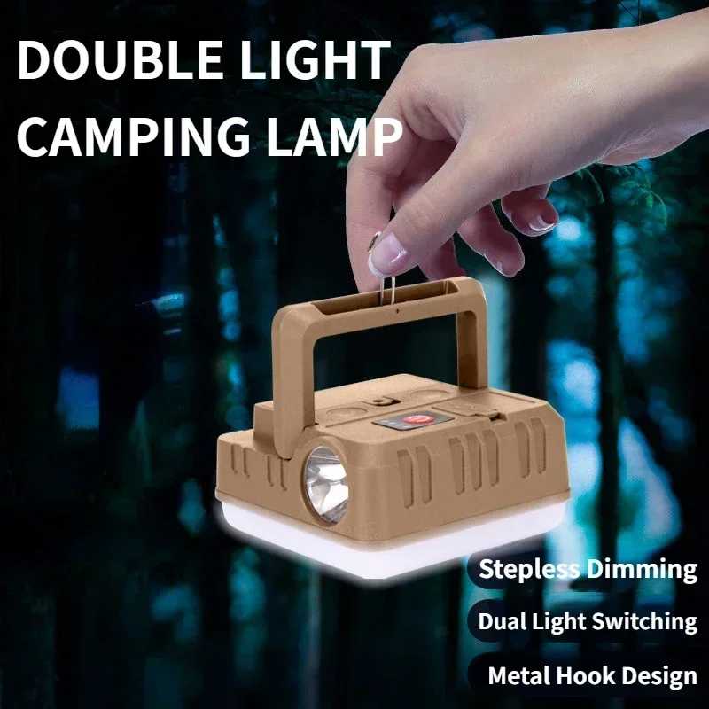 

XPE LED Camping Light 1200mAh USB Rechargeable Outdoor Hanging Tent Lamp Portable Waterproof Emergency Searchlight Work Lantern