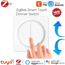 Tuya ZigBee/Wifi Smart Light Dimmer Switch EU 100-240V Smart Wall Touch Light Dimming Panel Switch Works With Alexa Google Home
Tuya ZigBee/Wifi Smart Light Dimmer Switch EU 100-240V Smart Wall Touch Light Dimming Panel Switch Works With Alexa Google Home