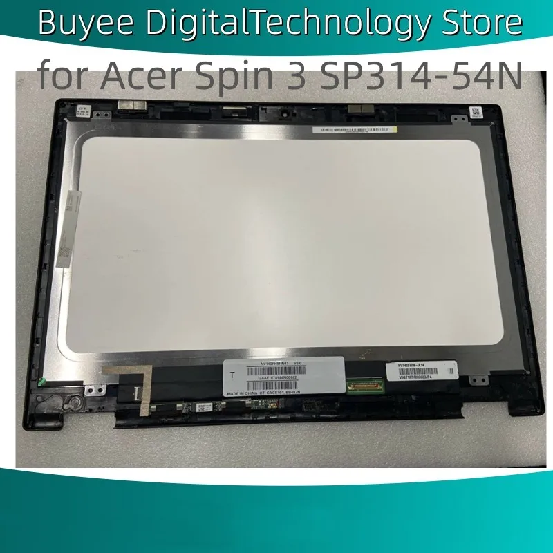 

Original 14.0 Inch For Acer Spin 3 SP314-54N Assembly With Frame LCD Touch Screen Digitizer With Bezel FHD 1920X1080 Display