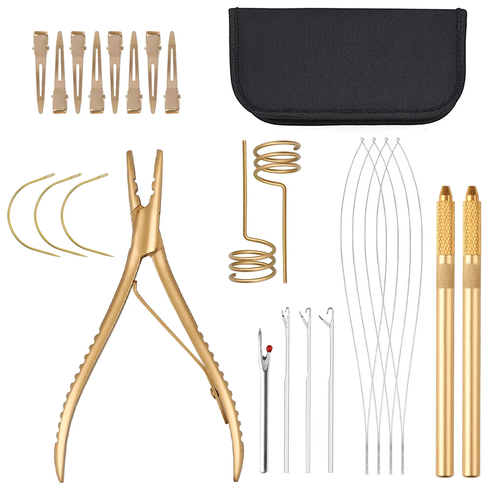 Hair Extension Pliers Kit Stainless Steel Hair Pliers with 2 Holes Microlinks Pliers Pulling Hook Crochet Hair Sectioning Rings
Hair Extension Pliers Kit Stainless Steel Hair Pliers with 2 Holes Microlinks Pliers Pulling Hook Crochet Hair Sectioning Rings