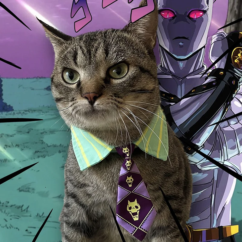 Pets Costume JoJo's Bizarre Adventure Kira Yoshikage Necktie JOJO Cosplay Tie Guido Mista Cosplay Costume for Pet Little Cat Dog
Pets Costume JoJo's Bizarre Adventure Kira Yoshikage Necktie JOJO Cosplay Tie Guido Mista Cosplay Costume for Pet Little Cat Dog