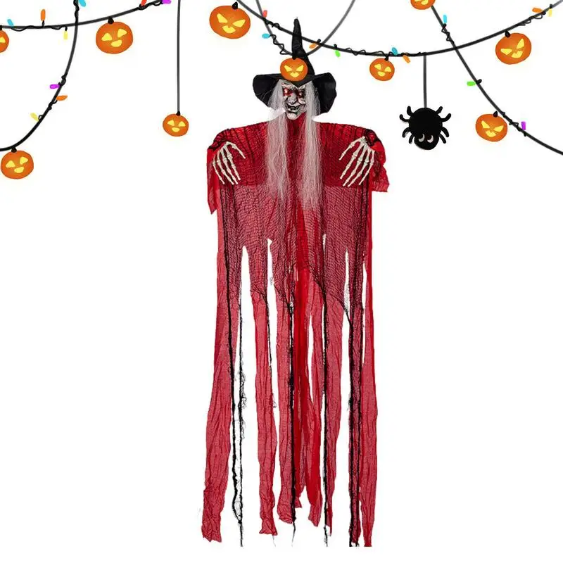 

Halloween Hanging Ghost Realistic Easy Installation Scary Hanging Skeleton Grim Reaper Haunted House Decoration Horror Props