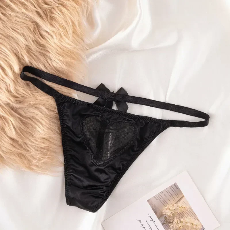 Thong Bow G-String Heart-shaped Seamless Sexy Lovely Underwear Lingerie Panties Women Hollow Out Briefs Embroidery Transparent
Thong Bow G-String Heart-shaped Seamless Sexy Lovely Underwear Lingerie Panties Women Hollow Out Briefs Embroidery Transparent