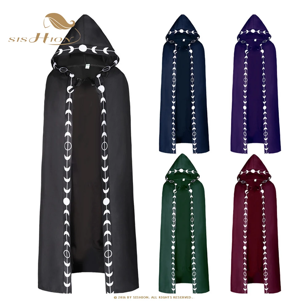 SISHION New European And American Hooded Cloak Large Medieval Renaissance Witch Cape Black Red Halloween Cosplay Costume VD3873
SISHION New European And American Hooded Cloak Large Medieval Renaissance Witch Cape Black Red Halloween Cosplay Costume VD3873