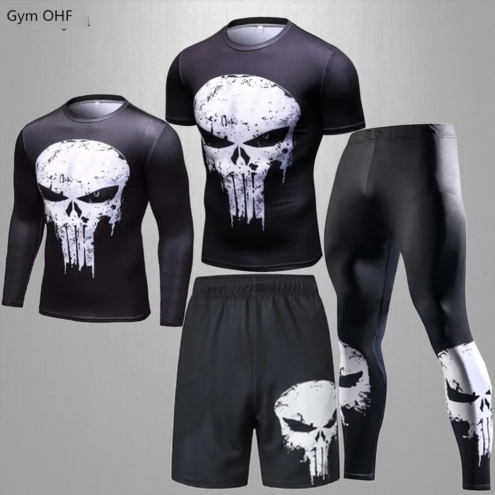 

MMA Rashguard Men'S Quality Fitness Sports T-Shirt Boxing Muay Thai Bjj Training Jogging Jujitsu Quick Dry Compression