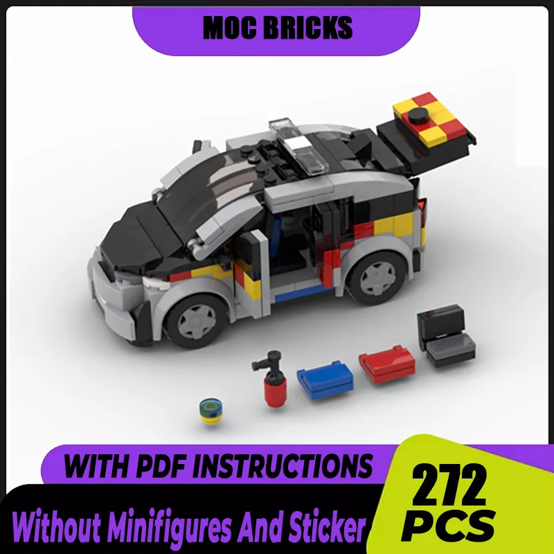 

Moc Building Blocks London Fire Brigade I3 Rapid Response Car Model Technology Brick Brand-name Vehicle DIY Toy For Gift