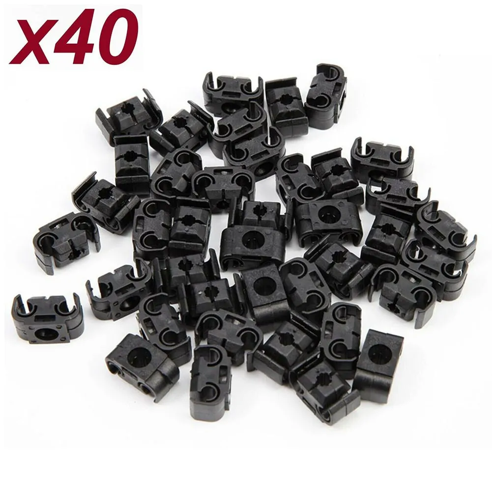 40pcs For SKODA A4 /S4/A6/S6 /A8 /S8 Black Double Brake Line Clip Brake-Line Holder 4.75mm Brand New Brake-System Wear Parts
40pcs For SKODA A4 /S4/A6/S6 /A8 /S8 Black Double Brake Line Clip Brake-Line Holder 4.75mm Brand New Brake-System Wear Parts