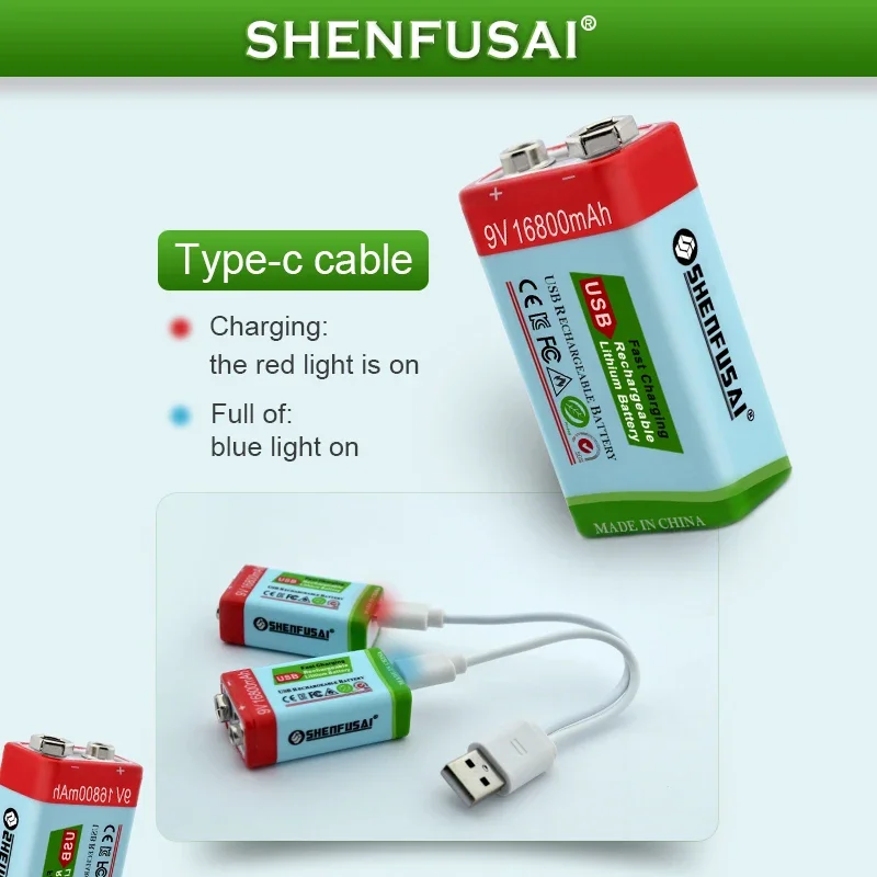 Special offer 9V 16800mAh li-ion Rechargeable Micro USB Batteries 9 v lithium for Multimeter Microphone Toy Remote Control
Special offer 9V 16800mAh li-ion Rechargeable Micro USB Batteries 9 v lithium for Multimeter Microphone Toy Remote Control