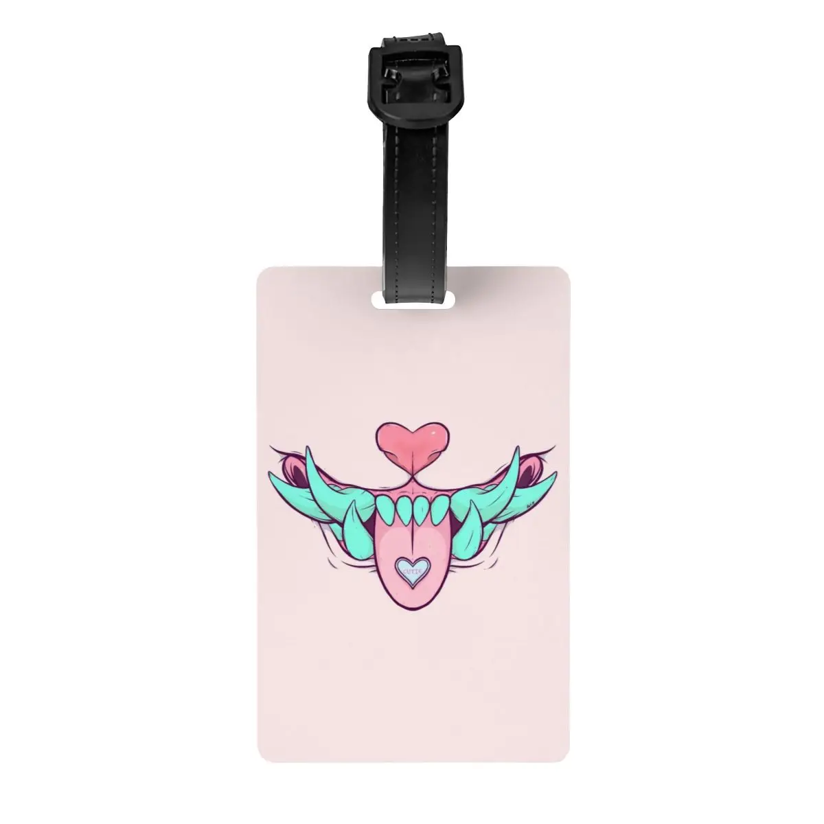 

Sweet Tooth Oni Hannya Monster Luggage Tag Custom Japanese Vaporwave Demon Baggage Tags Privacy Cover Name ID Card