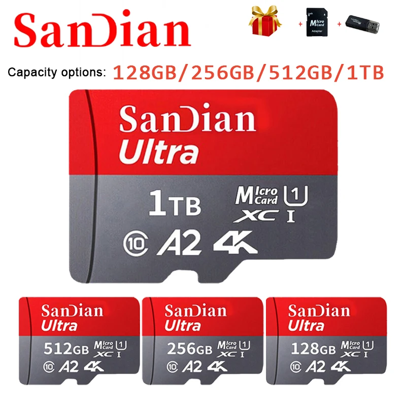 Original 1TB Memory SD Card Class 10 Micro TF/SD Card 512GB 256GB 128GB High Transmission Flash Card for Phone/PC/Laptop/Camera
Original 1TB Memory SD Card Class 10 Micro TF/SD Card 512GB 256GB 128GB High Transmission Flash Card for Phone/PC/Laptop/Camera