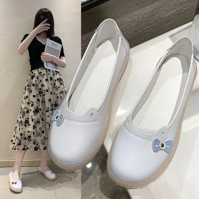 Nurse Flats Shoes Women White Loafer Spring Summer Comfy Oxford Flat Ladies Leather Shoes Platform Soft Shoes mocasines de mujer
Nurse Flats Shoes Women White Loafer Spring Summer Comfy Oxford Flat Ladies Leather Shoes Platform Soft Shoes mocasines de mujer