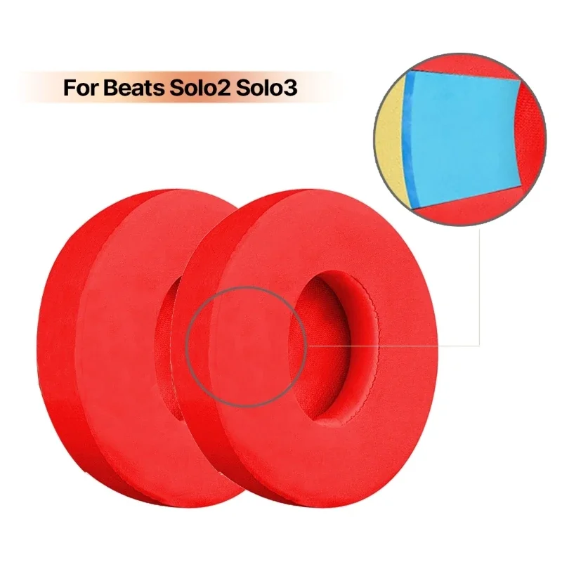 

Gel filled Ear Pads Cushions for Beats Solo2 Solo3 On Ear Headphones Enhanced Music Experience and Comfort Earpads Earmuff