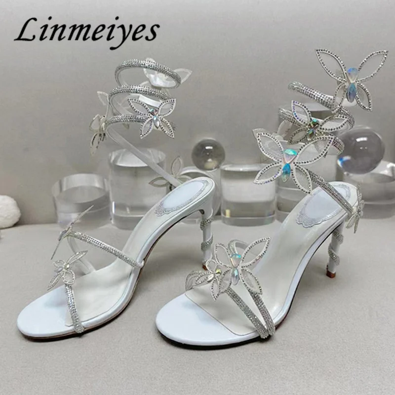Luxury Hot Sale Crystal Flower Wedding Shoes Women Coiled Ankle Strap High Heel Party Shoes Summer Sexy Stiletto Sandals Mujer
Luxury Hot Sale Crystal Flower Wedding Shoes Women Coiled Ankle Strap High Heel Party Shoes Summer Sexy Stiletto Sandals Mujer