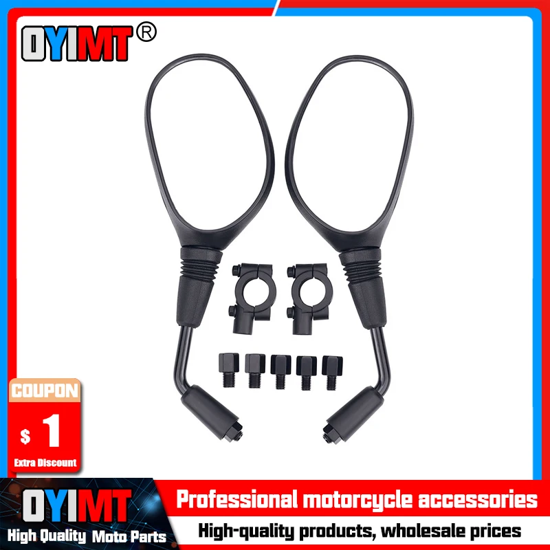 8MM 10MM Motorcycle Left Rearview Mirror For Handlebar ATV Accessories Scooter Snowmobile Mope 360 Degrees Ball-Type Adjustment
8MM 10MM Motorcycle Left Rearview Mirror For Handlebar ATV Accessories Scooter Snowmobile Mope 360 Degrees Ball-Type Adjustment