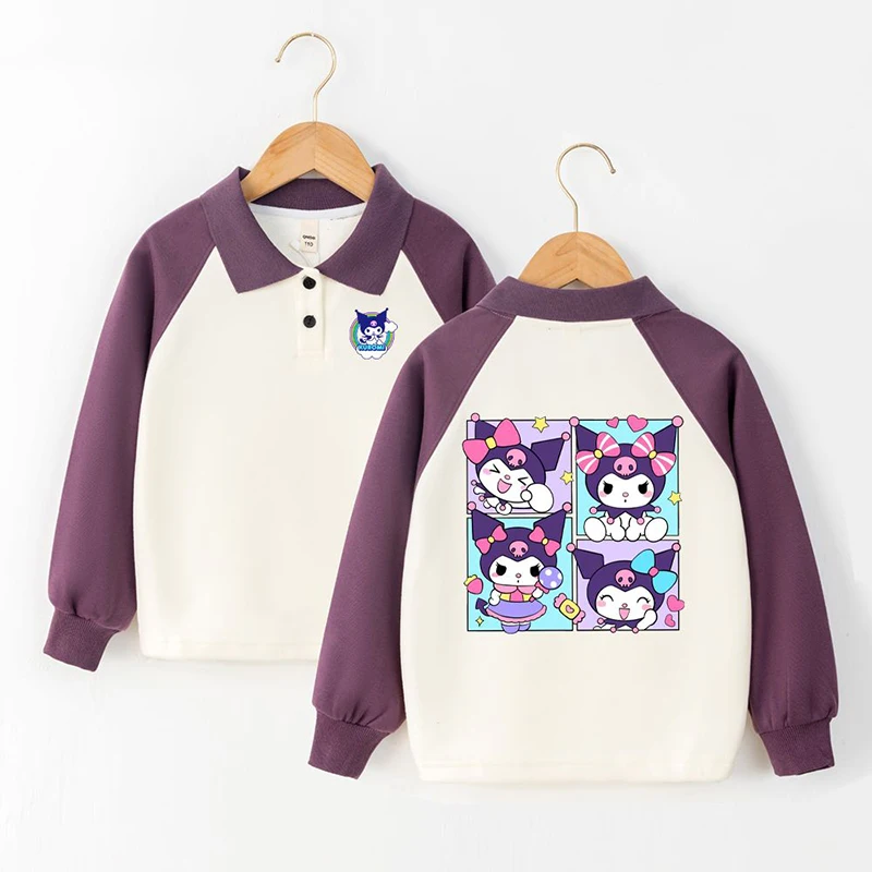 Sanrio Kawaii Anime Kuromi Spring Autumn Children Hoodie Cute Cartoon Leisure Movement Long-Sleeved Top Lovely Gifts for Girls
Sanrio Kawaii Anime Kuromi Spring Autumn Children Hoodie Cute Cartoon Leisure Movement Long-Sleeved Top Lovely Gifts for Girls