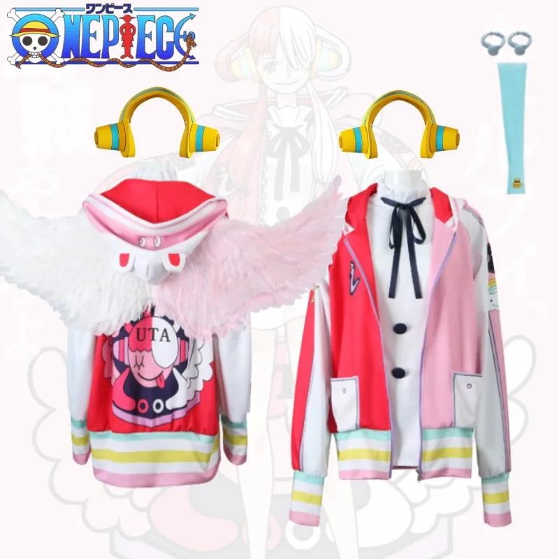 New One Piece Uta Cosplay Clothes Theatre Version Movie Red Daughter Of Red Shanks Accessories Costume Wig Wings Kid Adults Toy
New One Piece Uta Cosplay Clothes Theatre Version Movie Red Daughter Of Red Shanks Accessories Costume Wig Wings Kid Adults Toy