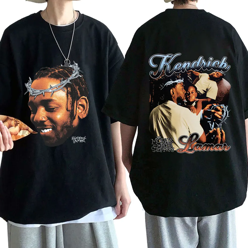 

Rapper Kendrick Lamar T Shirt Mr Morale & The Big Steppers Graphic T-shirt Men Women Hip Hop 90s Vintage Short Sleeve T-shirts