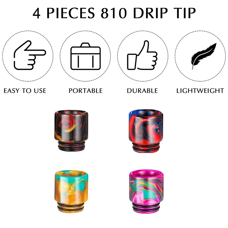 4 Pack 810 Resin Drip Tip Connector Standard Drip Tip Cover Machine Drip Tip Replacement For Ice Maker Coffee Machine
4 Pack 810 Resin Drip Tip Connector Standard Drip Tip Cover Machine Drip Tip Replacement For Ice Maker Coffee Machine