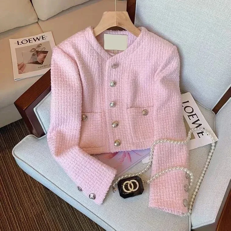 Korean Fashion Plaid Tweed Short Jacket Women 2023 Spring Temperament Luxury Long Sleeve Top Fashion Street Female Jackets Coats
Korean Fashion Plaid Tweed Short Jacket Women 2023 Spring Temperament Luxury Long Sleeve Top Fashion Street Female Jackets Coats