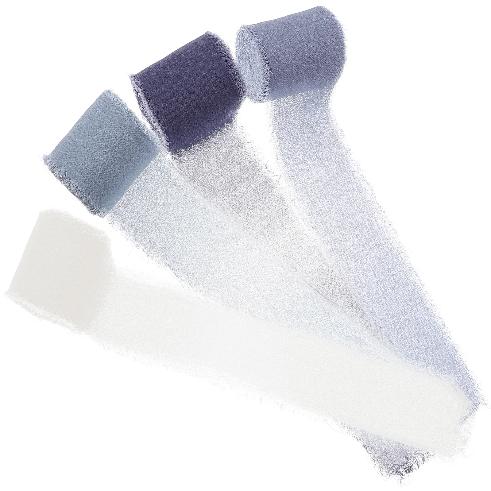 4 Rolls Gift Raw Chiffon Ribbon Christmas Decor Frayed Edges Snow Yarn Bow Making
4 Rolls Gift Raw Chiffon Ribbon Christmas Decor Frayed Edges Snow Yarn Bow Making