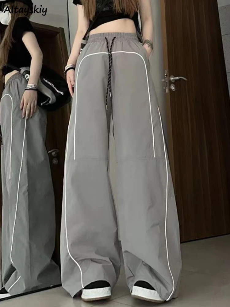 Casual Pants Women Simple Design Fashion All-match Loose Daily Sporty Korean Style Unisex Summer High Street Personality Basic
Casual Pants Women Simple Design Fashion All-match Loose Daily Sporty Korean Style Unisex Summer High Street Personality Basic
