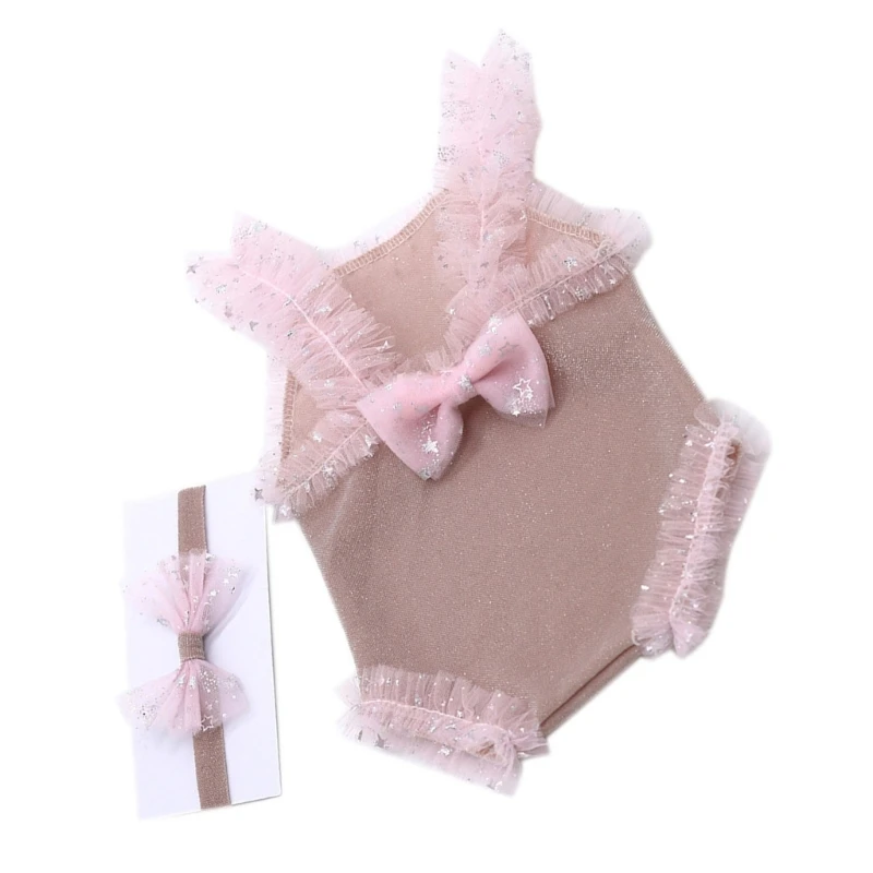 Photo Posing Props Lace Romper Bowtie Headband Costume Baby Photography Clothes Drop Shipping
Photo Posing Props Lace Romper Bowtie Headband Costume Baby Photography Clothes Drop Shipping