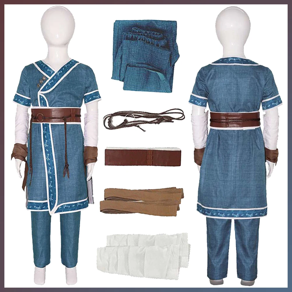 Детский костюм для косплея Katara, Фэнтезийный костюм для мальчиков и девочек, аватар из мультфильма, последний косплей, страйбандер, ролевые ремни, ремень 
Детский костюм для косплея Katara, Фэнтезийный костюм для мальчиков и девочек, аватар из мультфильма, последний косплей, страйбандер, ролевые ремни, ремень